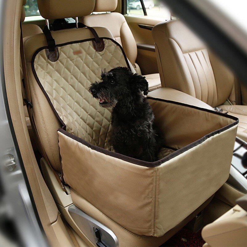 Dog Car Front Seat Cover Protector 2 in 1 Carrier for Dogs Folding Cat Car Booster Seat Cover Anti-Slip Pet Car Carrier Suppiles-0